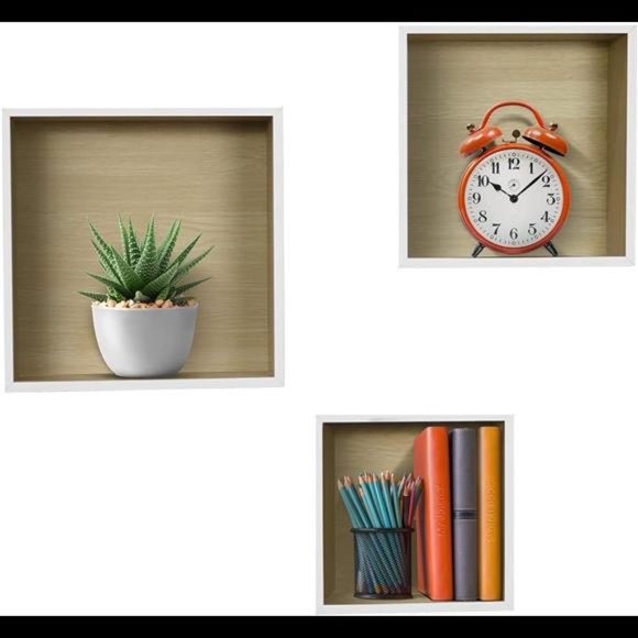 Other - Sorbus® Floating Shelf Square Cube Set — Wall Mounted Shelves, Decorative Hangin